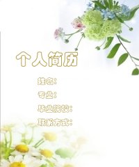 2011大学简历封面